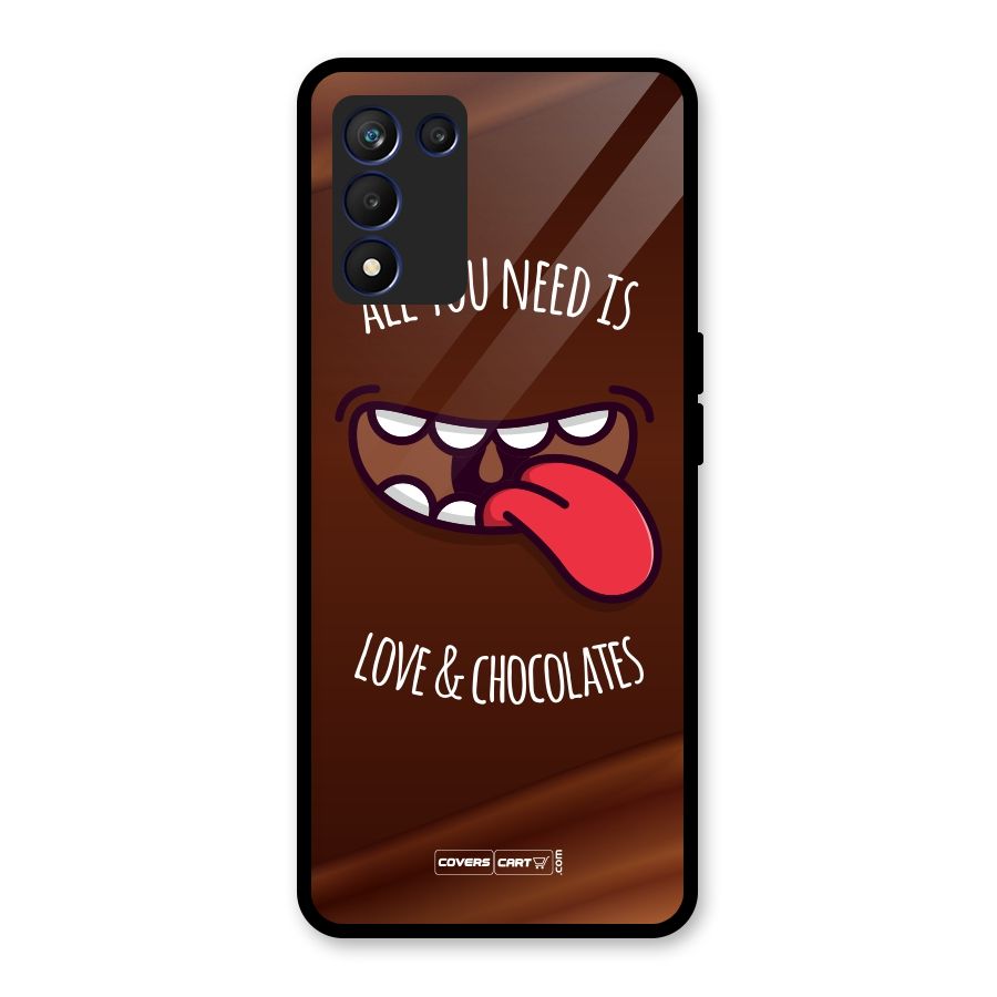 Love and Chocolates Glass Back Case for Realme 9 5G Speed