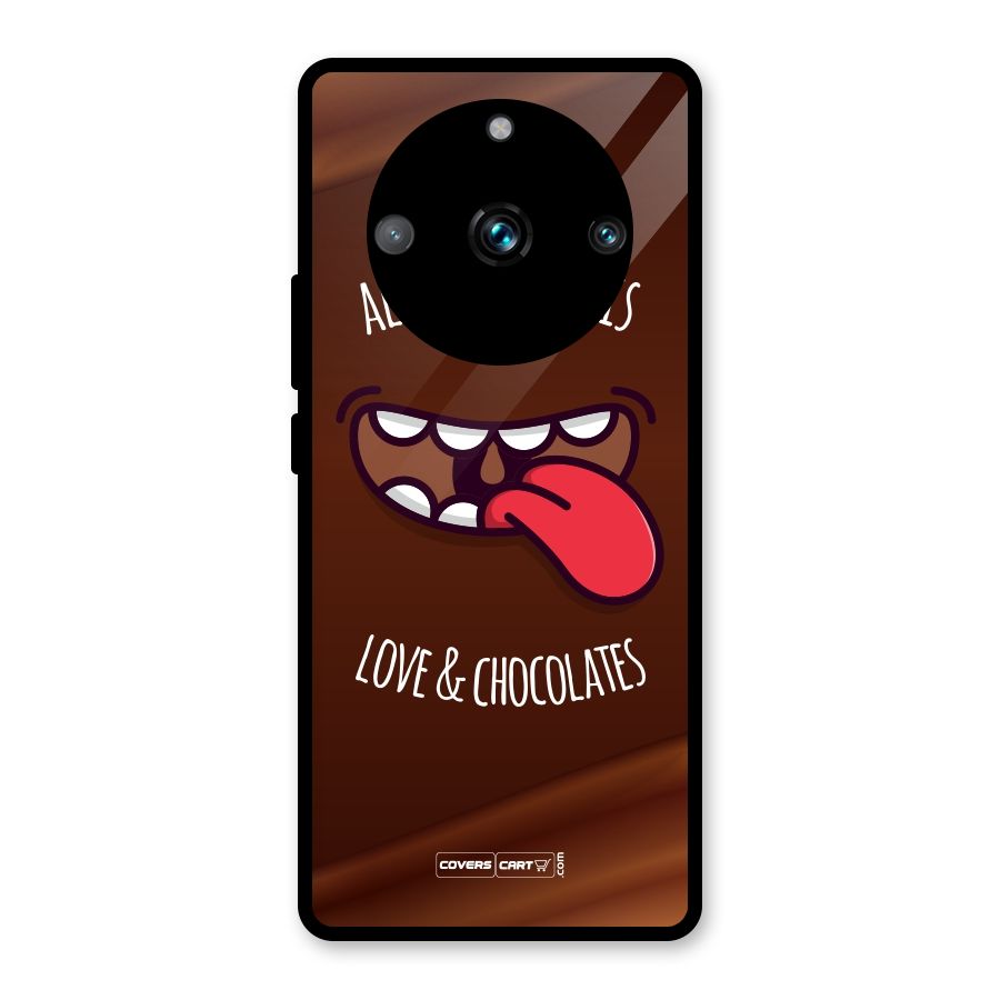 Love and Chocolates Glass Back Case for Realme Narzo 60 Pro