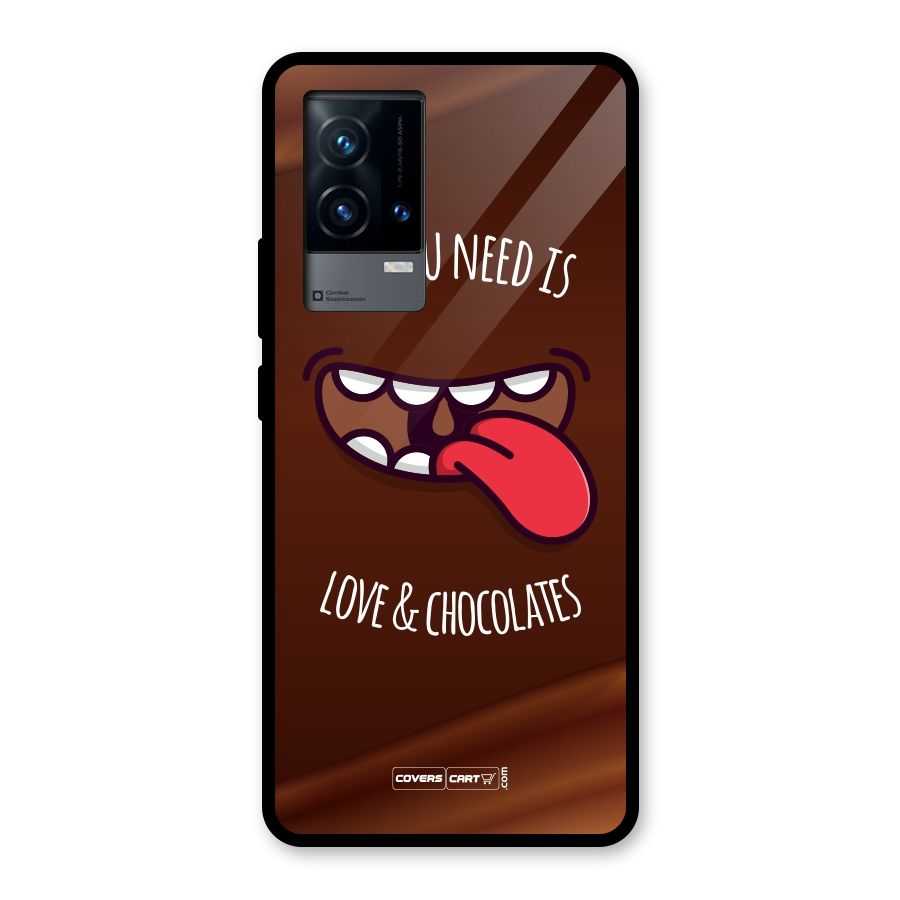 Love and Chocolates Glass Back Case for iQOO 9 5G
