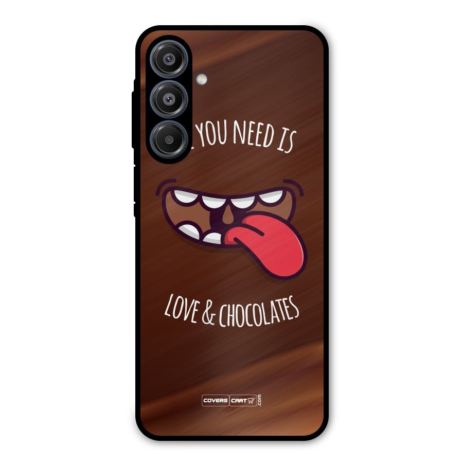 Love and Chocolates Metal Back Case for Galaxy A16 5G