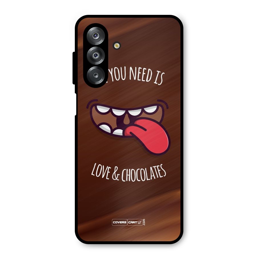 Love and Chocolates Metal Back Case for Galaxy A26