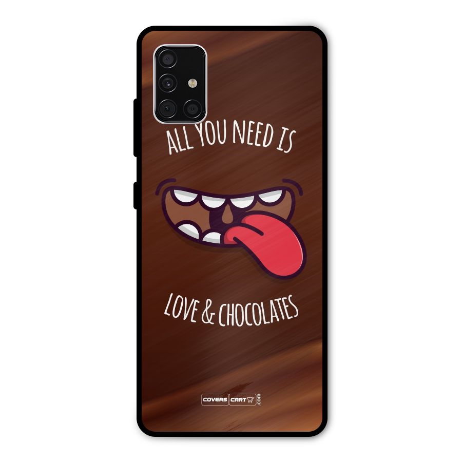 Love and Chocolates Metal Back Case for Galaxy A51
