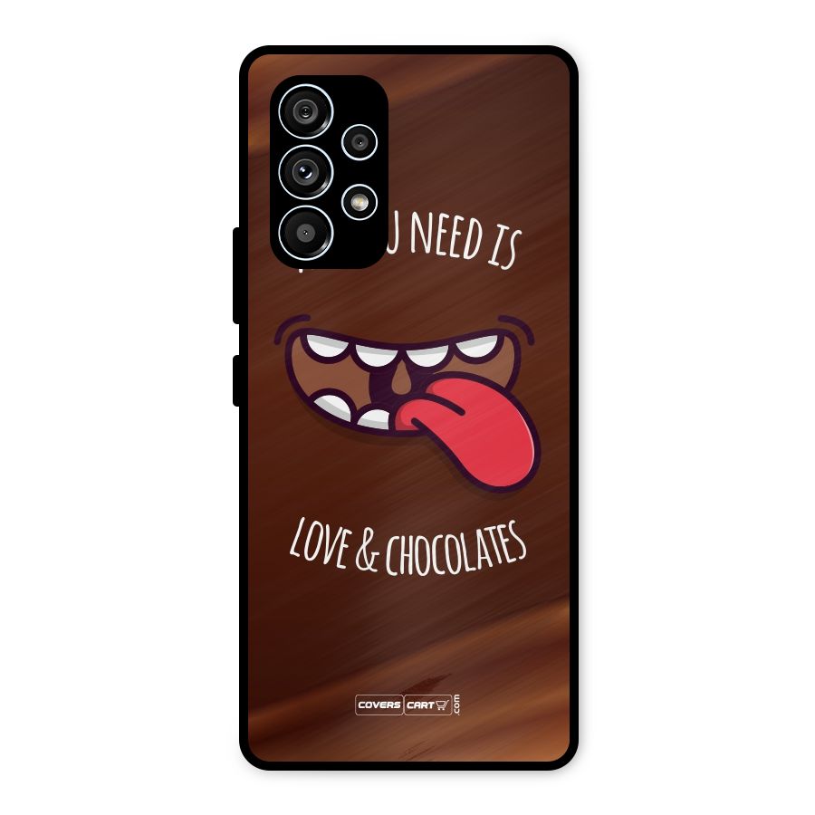 Love and Chocolates Metal Back Case for Galaxy A53 5G