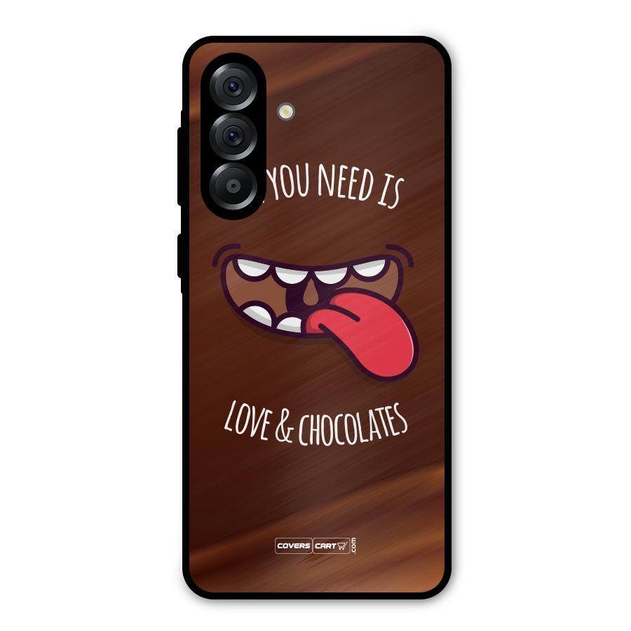Love and Chocolates Metal Back Case for Galaxy A56