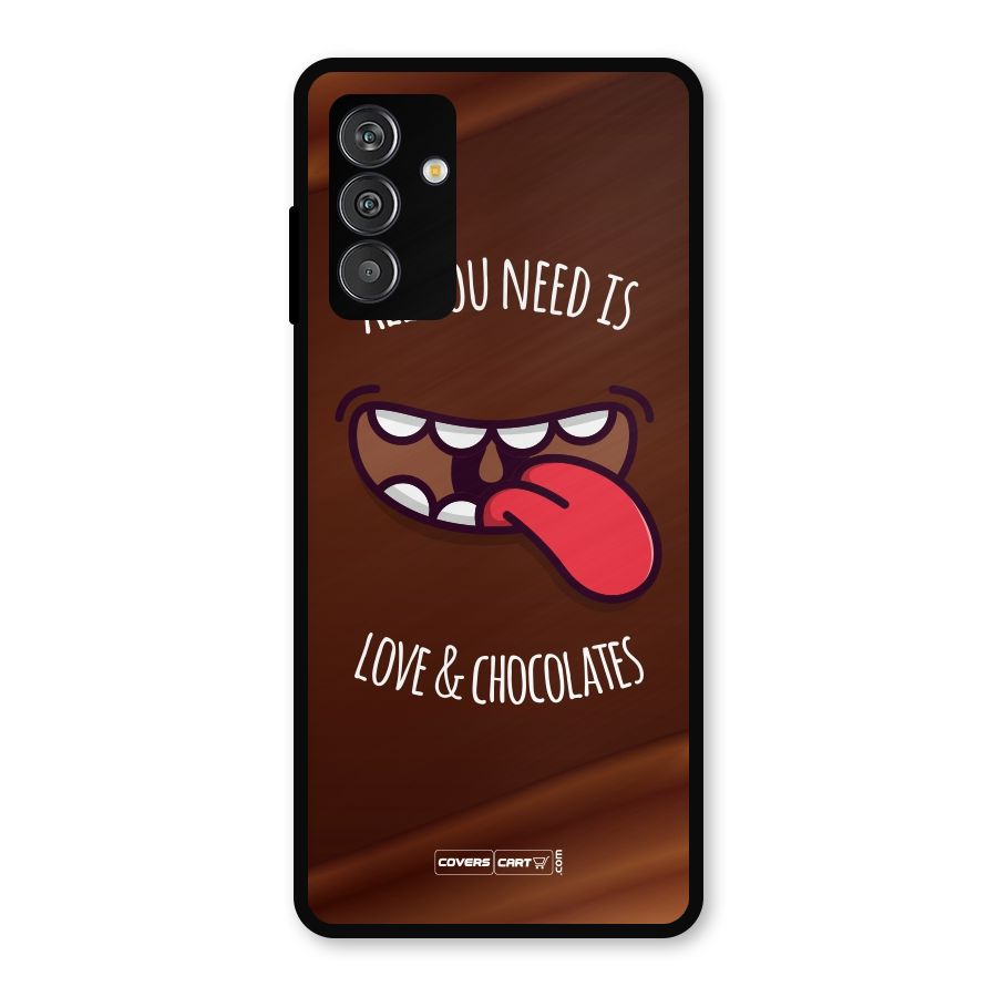 Love and Chocolates Metal Back Case for Galaxy F13