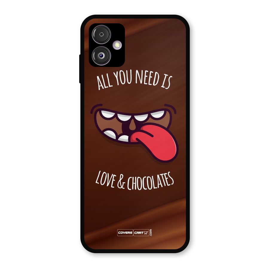 Love and Chocolates Metal Back Case for Galaxy F14