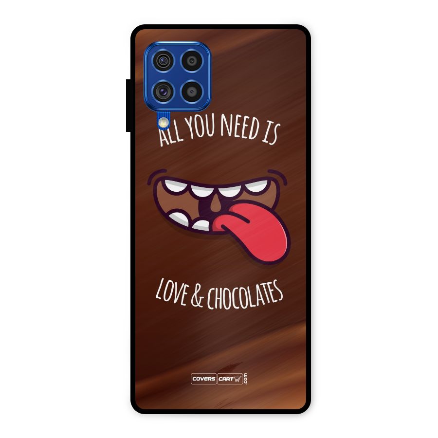 Love and Chocolates Metal Back Case for Galaxy F62