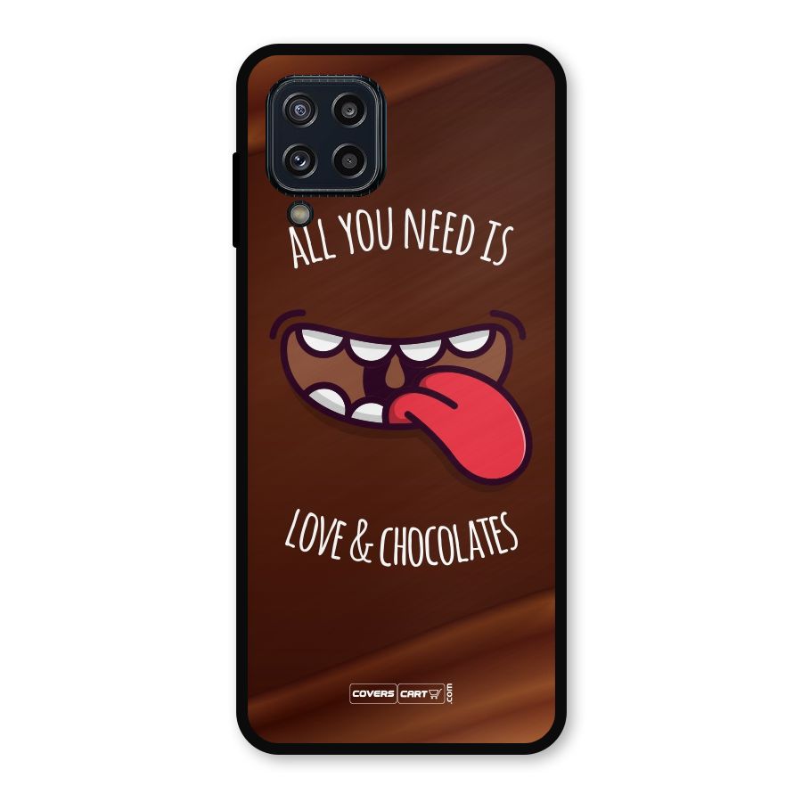 Love and Chocolates Metal Back Case for Galaxy M32