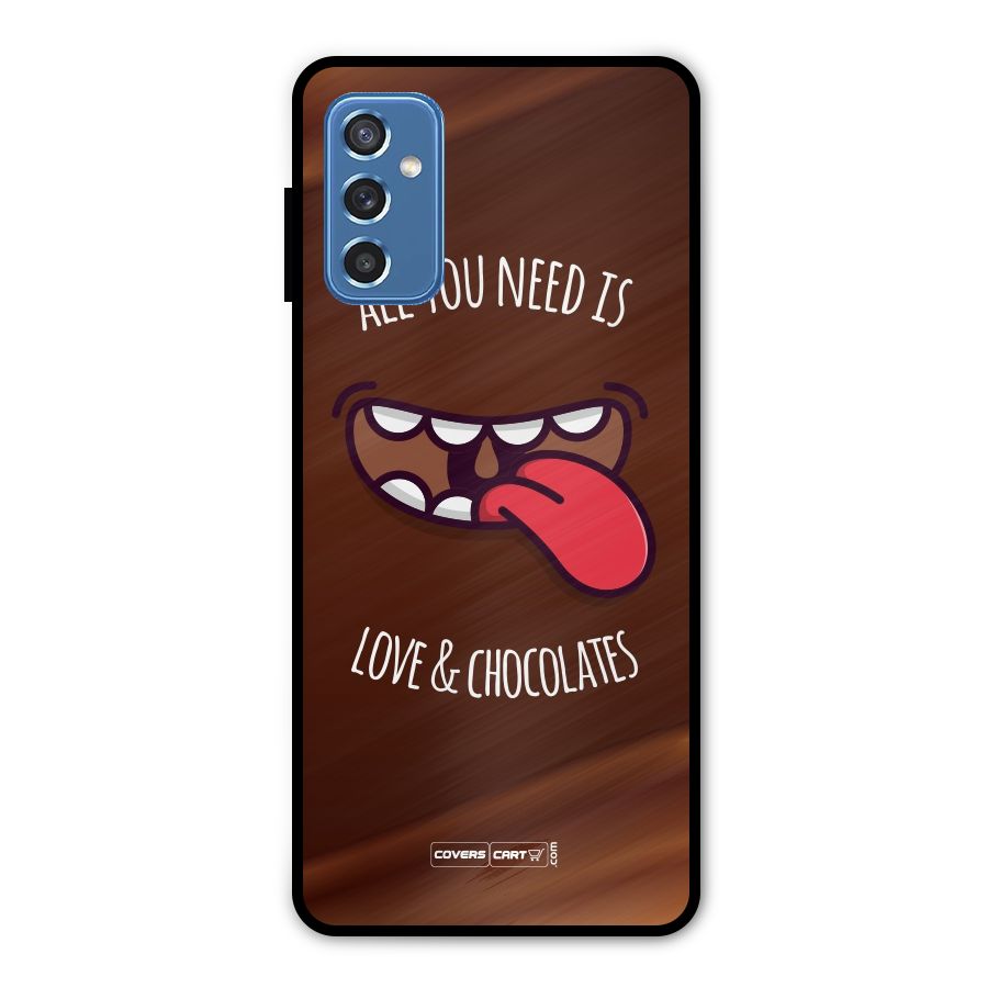 Love and Chocolates Metal Back Case for Galaxy M52 5G