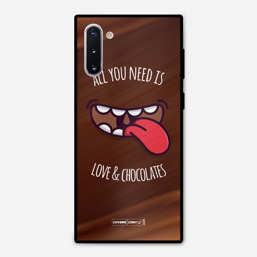 Love and Chocolates Metal Back Case for Galaxy Note 10