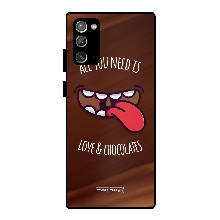 Love and Chocolates Metal Back Case for Galaxy Note 20