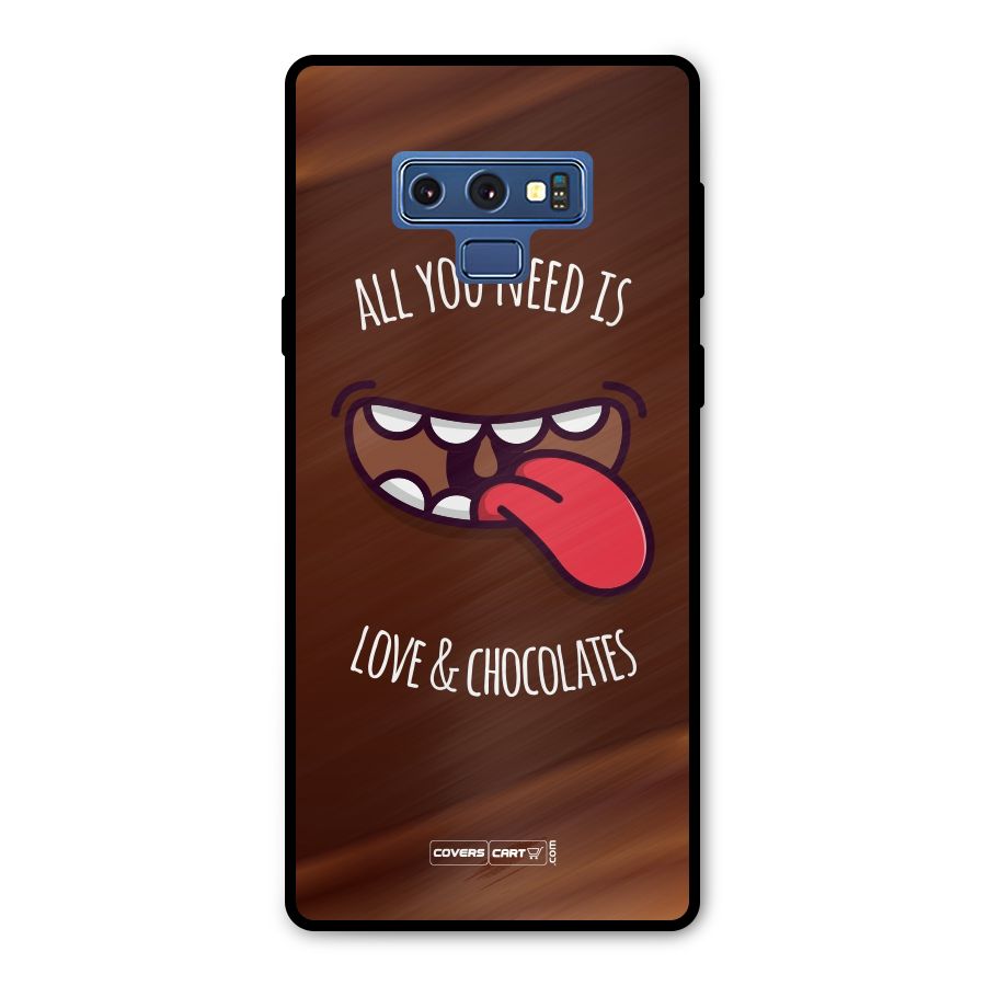 Love and Chocolates Metal Back Case for Galaxy Note 9