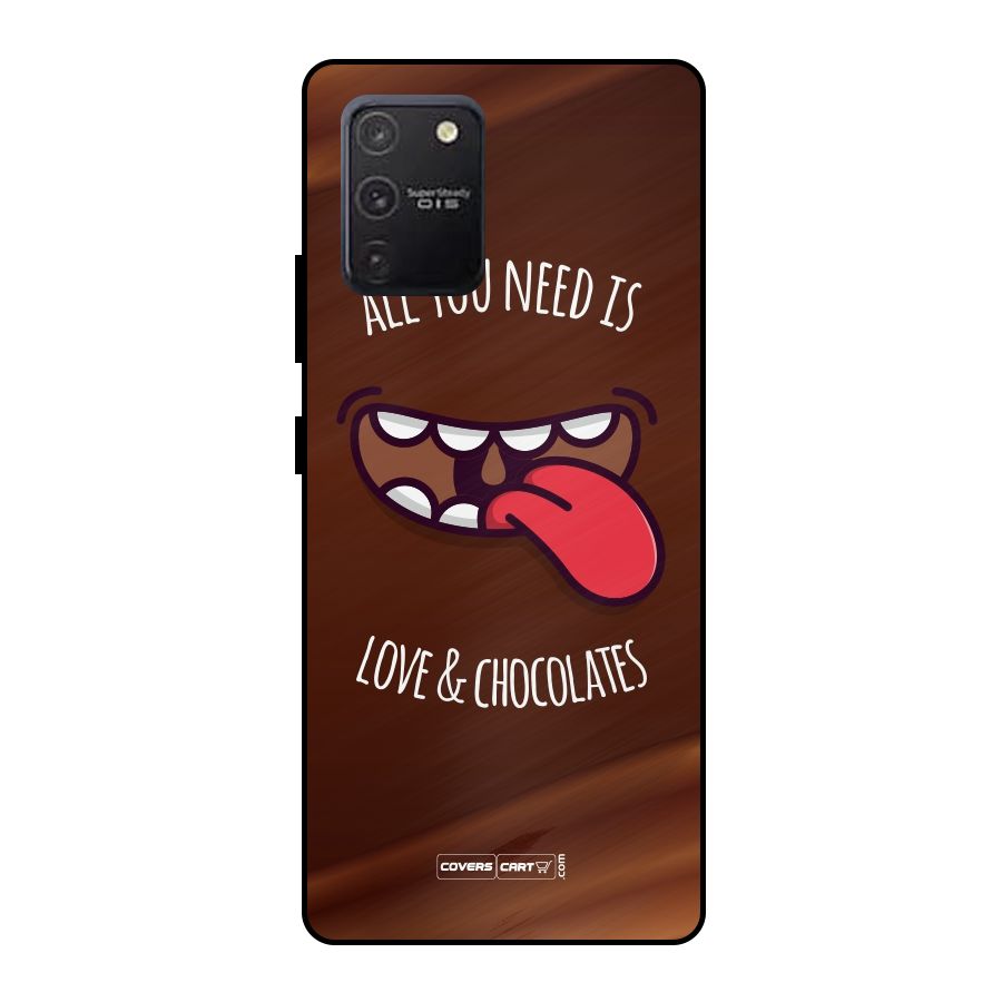 Love and Chocolates Metal Back Case for Galaxy S10 Lite
