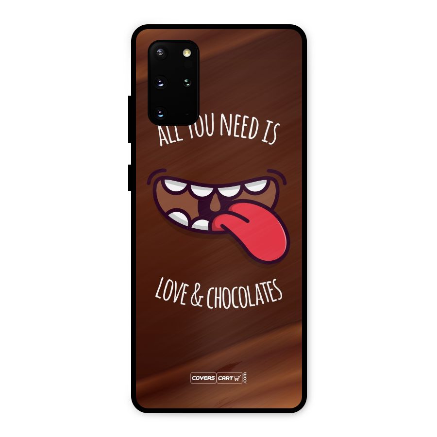 Love and Chocolates Metal Back Case for Galaxy S20 Plus