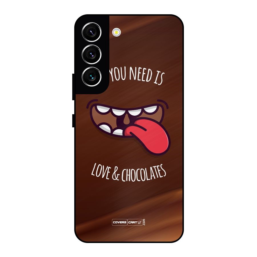 Love and Chocolates Metal Back Case for Galaxy S22 5G