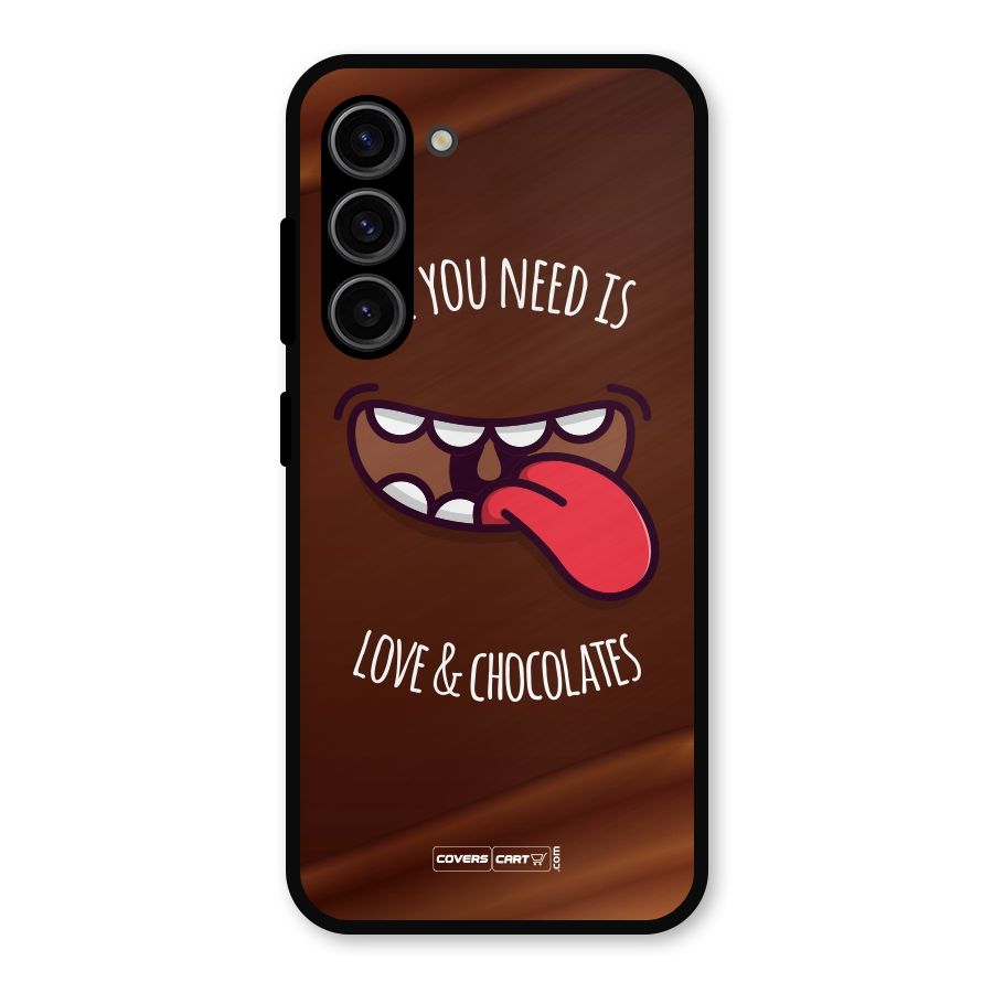 Love and Chocolates Metal Back Case for Galaxy S23