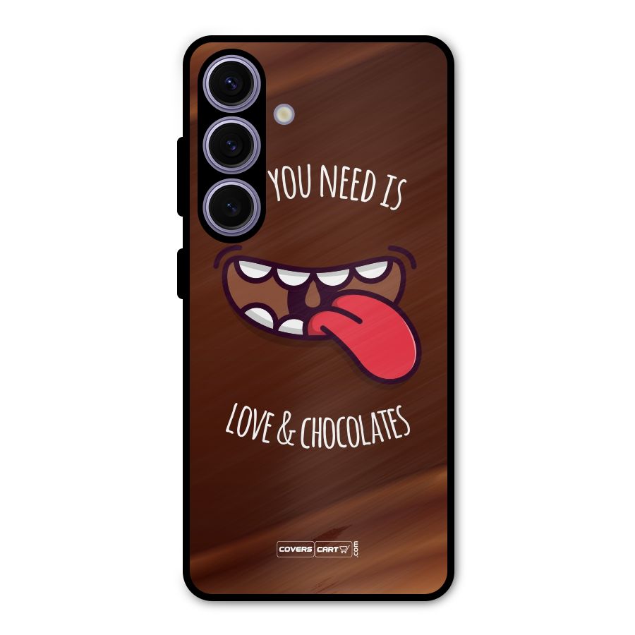 Love and Chocolates Metal Back Case for Galaxy S24