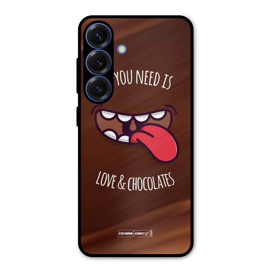 Love and Chocolates Metal Back Case for Galaxy S25