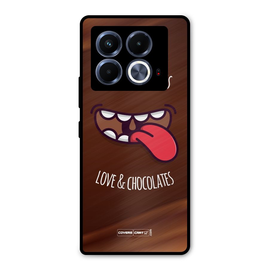 Love and Chocolates Metal Back Case for Infinix Note 40 5G