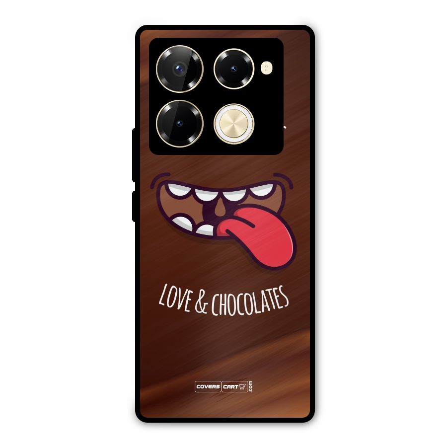 Love and Chocolates Metal Back Case for Infinix Note 40 Pro Plus