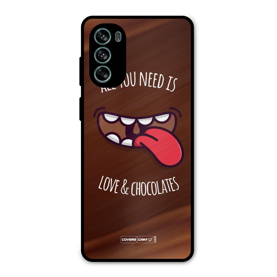 Love and Chocolates Metal Back Case for Moto G62