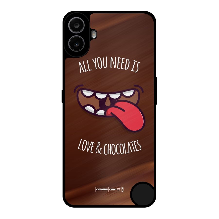 Love and Chocolates Metal Back Case for Nothing CMF Phone 1