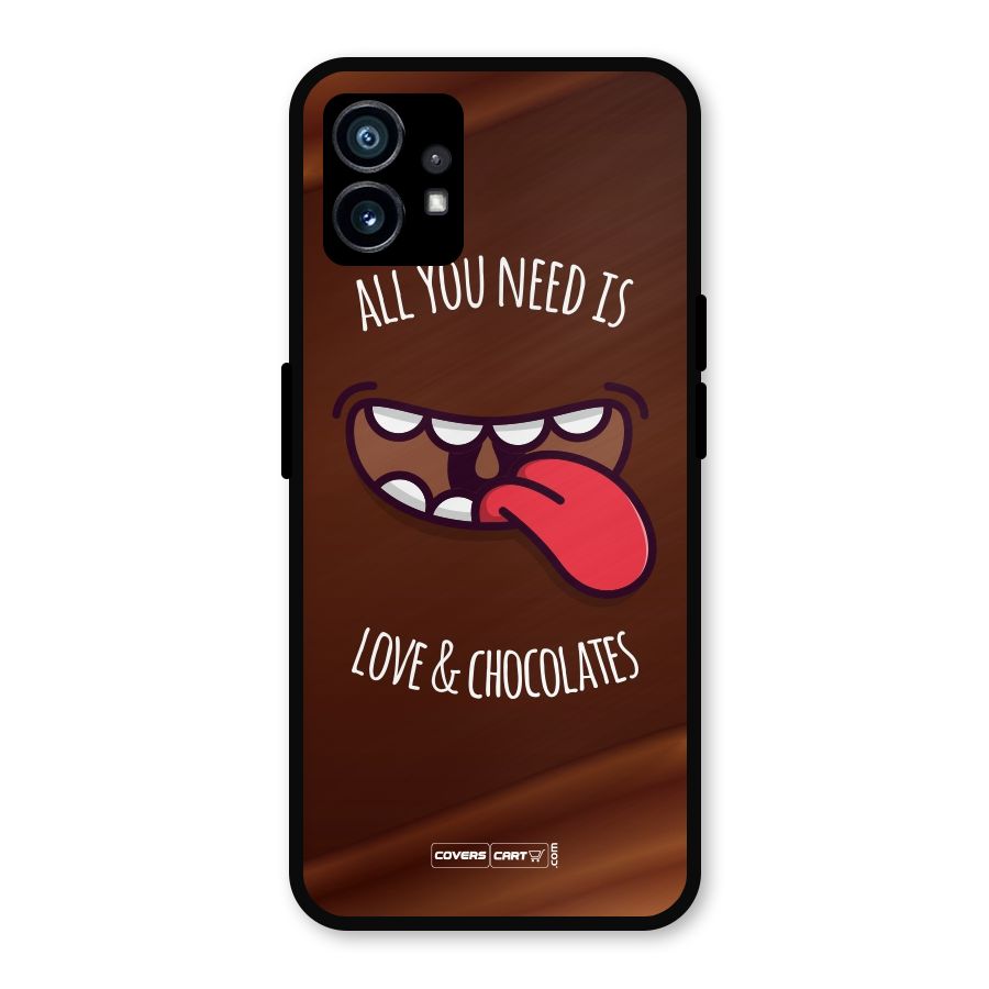 Love and Chocolates Metal Back Case for Nothing Phone 1