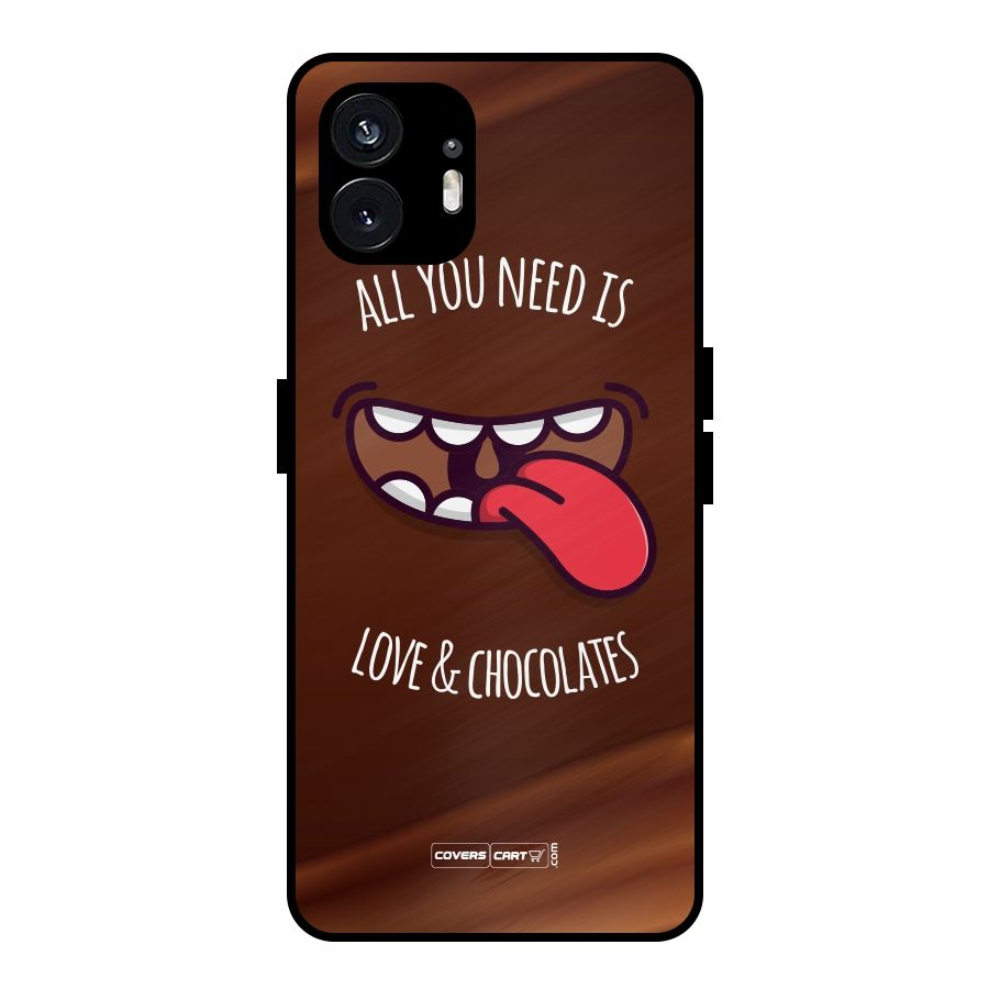 Love and Chocolates Metal Back Case for Nothing Phone 2