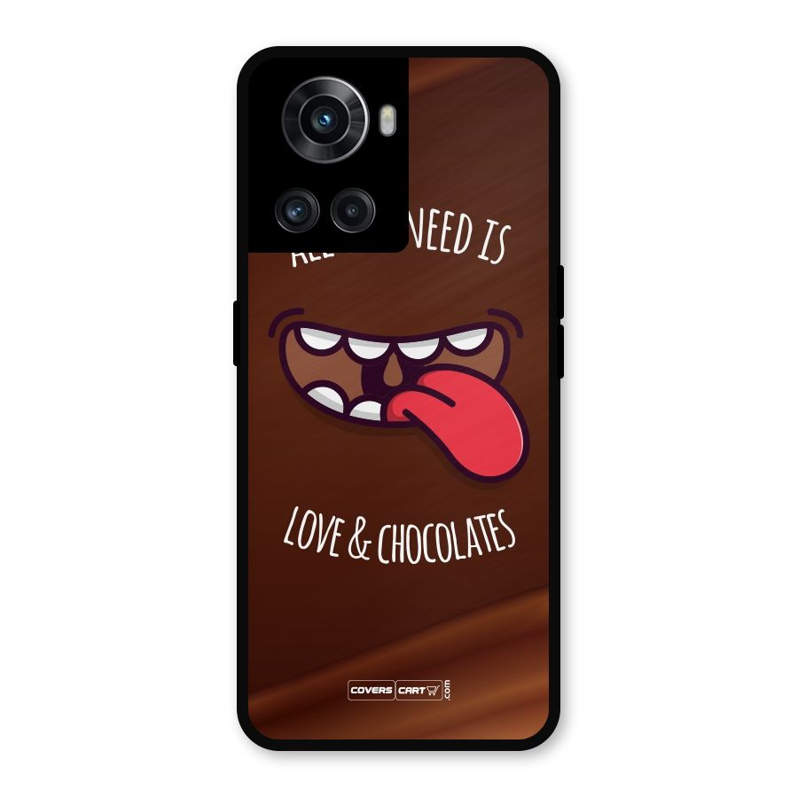 Love and Chocolates Metal Back Case for OnePlus 10R