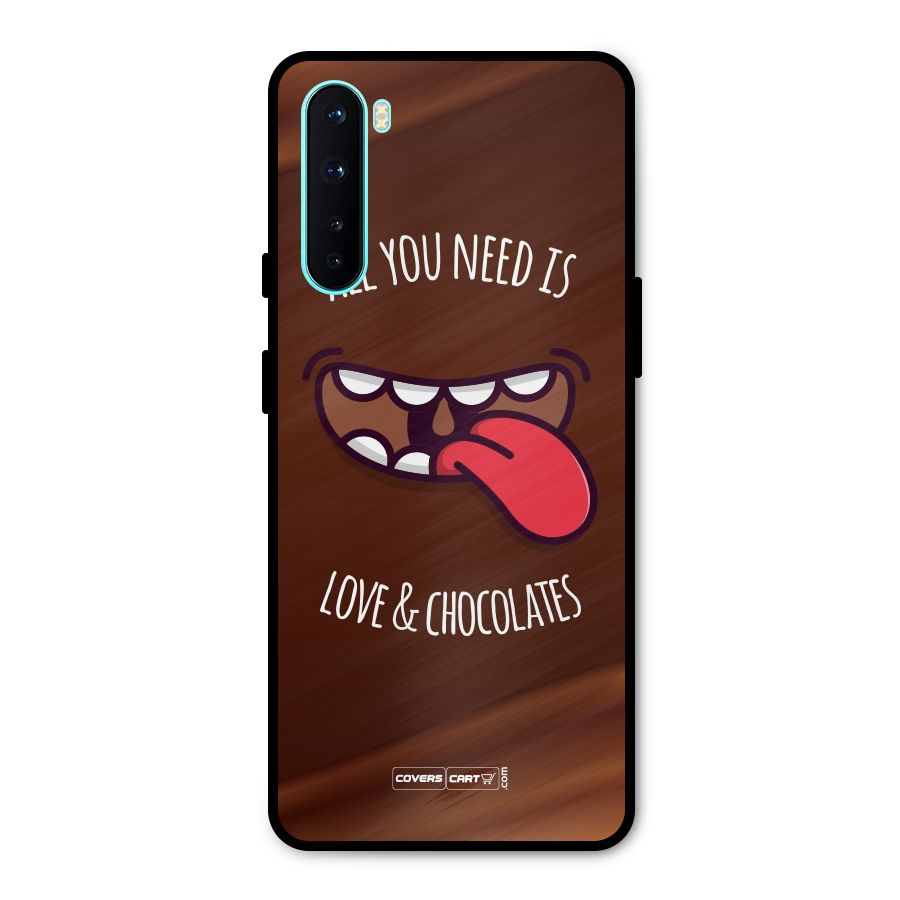 Love and Chocolates Metal Back Case for OnePlus Nord