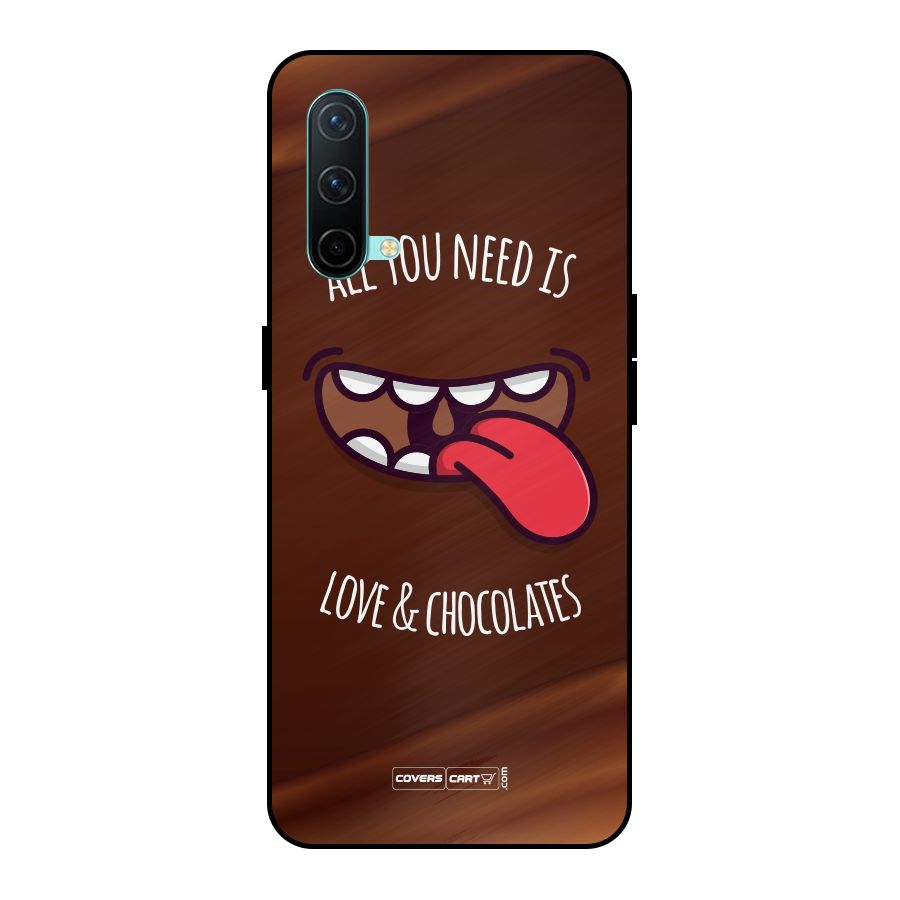Love and Chocolates Metal Back Case for OnePlus Nord CE 5G