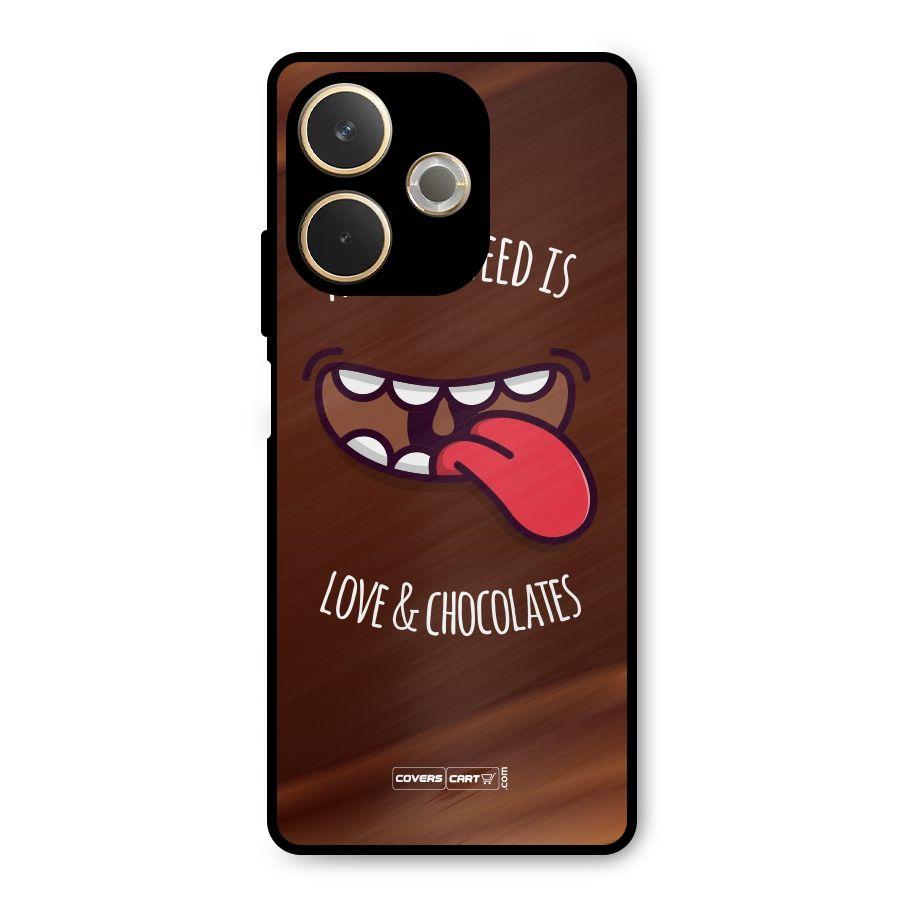 Love and Chocolates Metal Back Case for Oppo A5 Pro