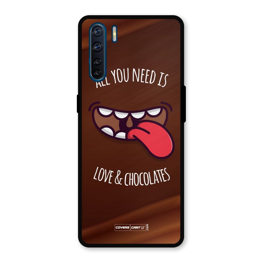 Love and Chocolates Metal Back Case for Oppo F15