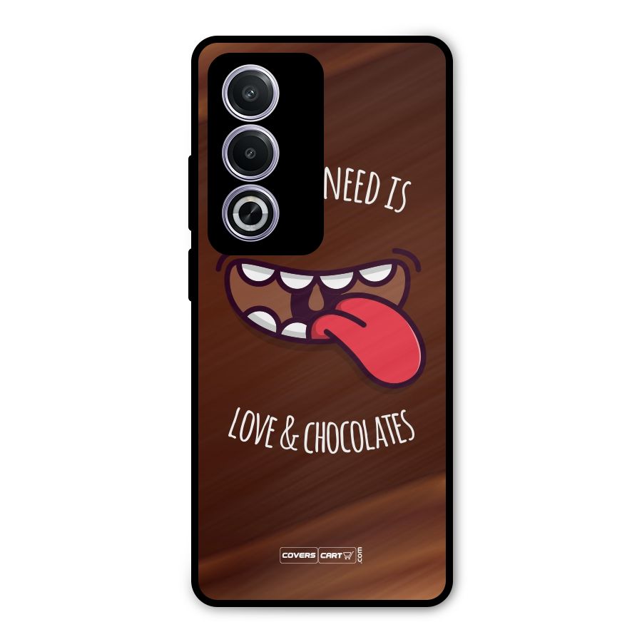 Love and Chocolates Metal Back Case for Oppo K12x