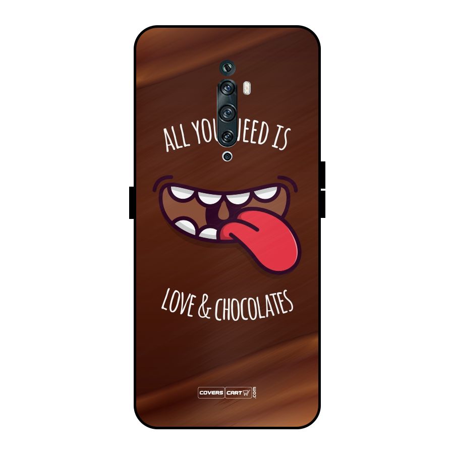 Love and Chocolates Metal Back Case for Oppo Reno2 Z