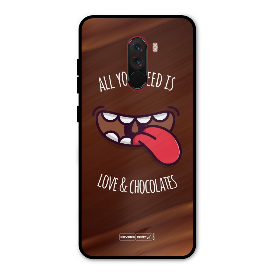 Love and Chocolates Metal Back Case for Poco F1