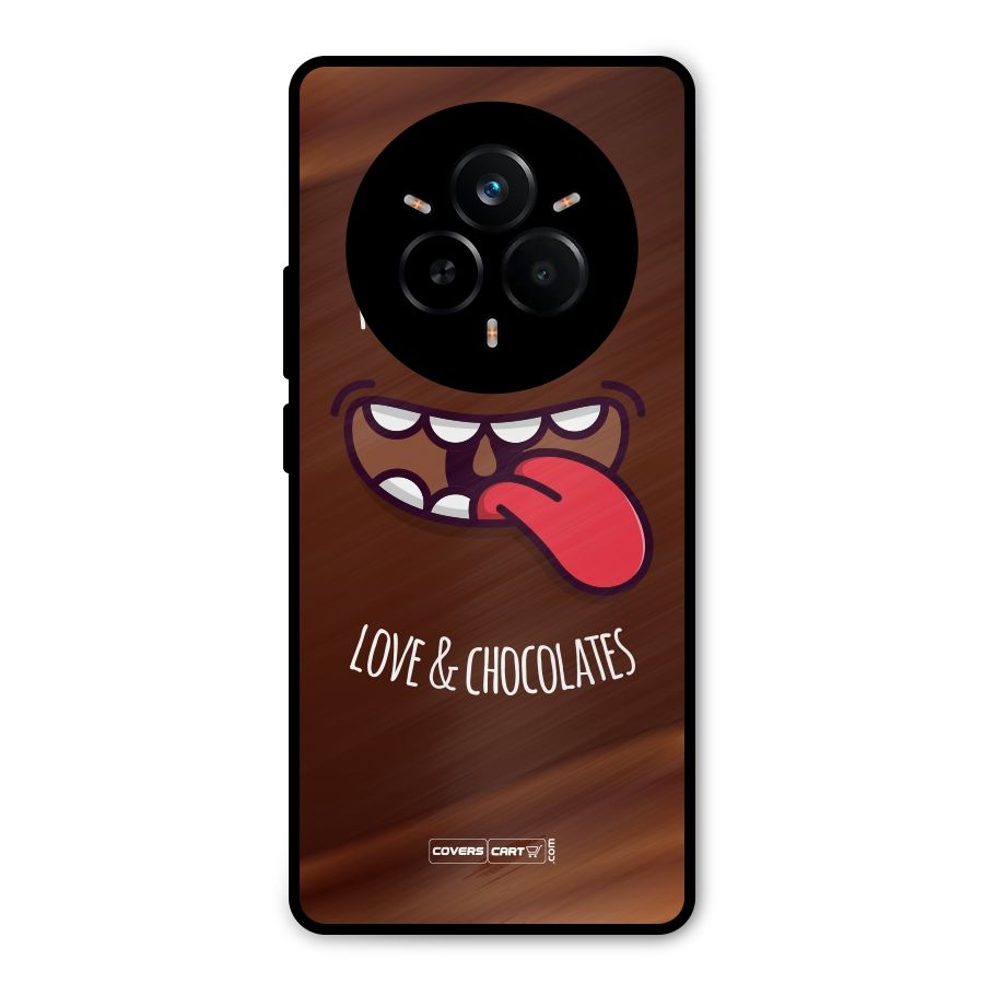 Love and Chocolates Metal Back Case for Realme 14 Pro