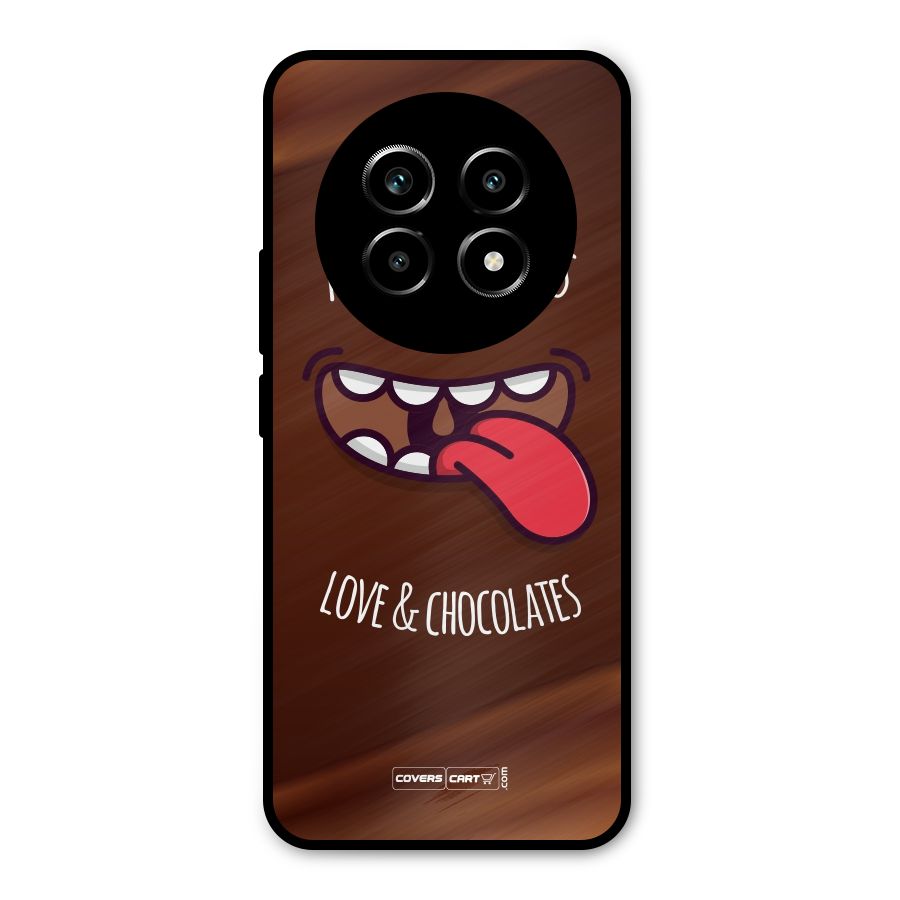 Love and Chocolates Metal Back Case for Realme 14 Pro Lite