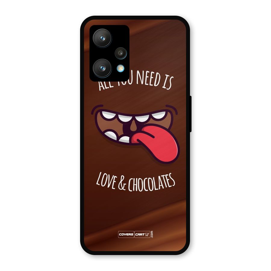 Love and Chocolates Metal Back Case for Realme 9 Pro Plus 5G