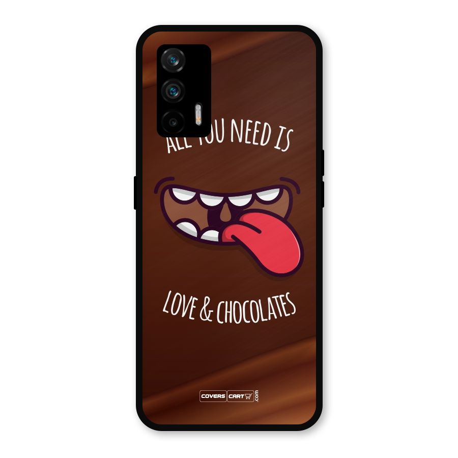 Love and Chocolates Metal Back Case for Realme GT 5G