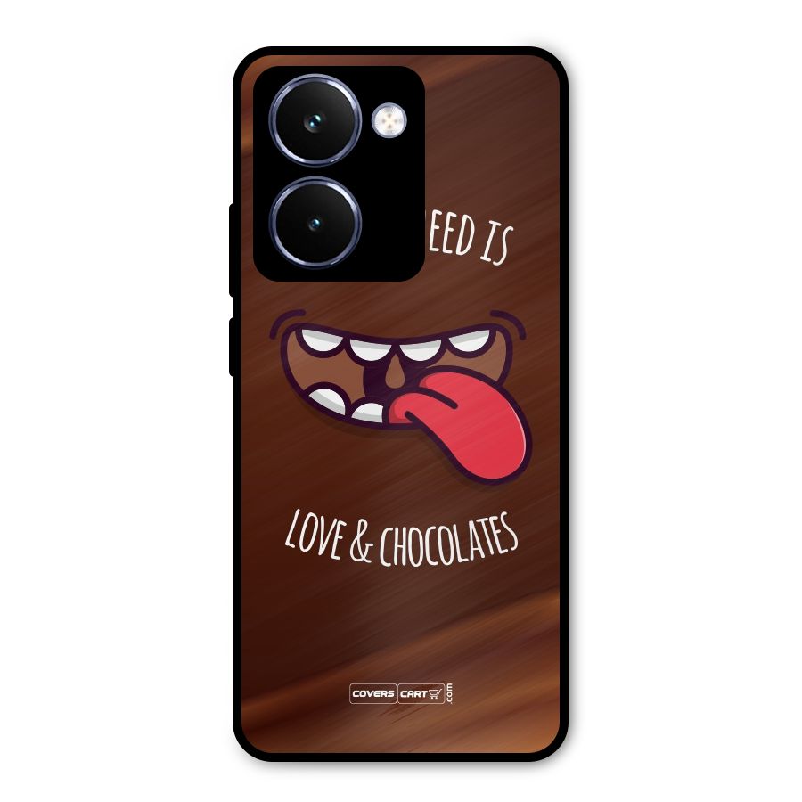 Love and Chocolates Metal Back Case for Realme P3 Ultra