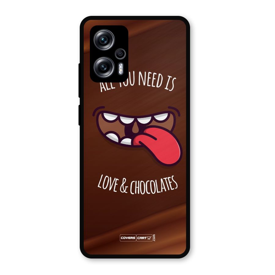 Love and Chocolates Metal Back Case for Redmi K50i