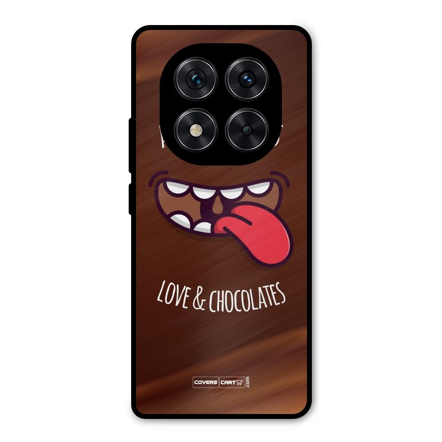 Love and Chocolates Metal Back Case for Redmi Note 14 Pro 5G