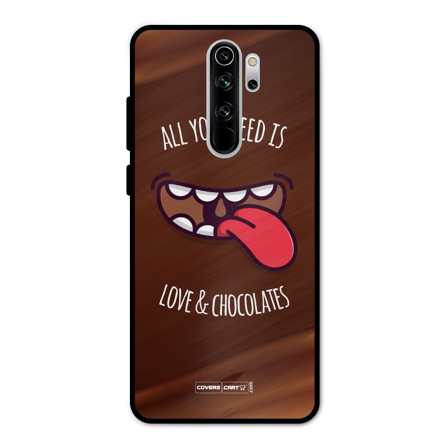 Love and Chocolates Metal Back Case for Redmi Note 8 Pro