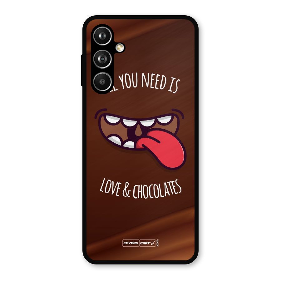 Love and Chocolates Metal Back Case for Samsung Galaxy M54