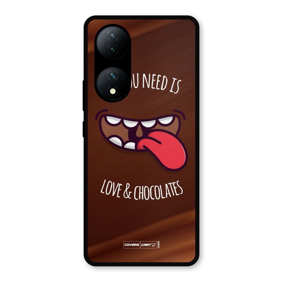 Love and Chocolates Metal Back Case for Vivo T2
