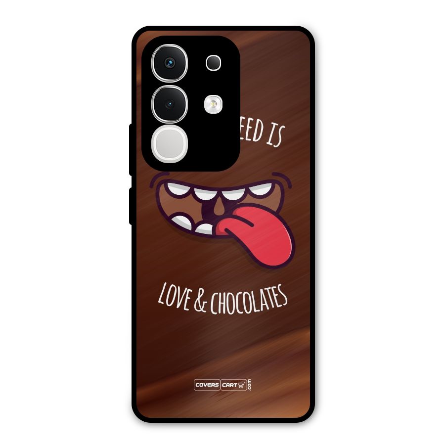Love and Chocolates Metal Back Case for Vivo T4x