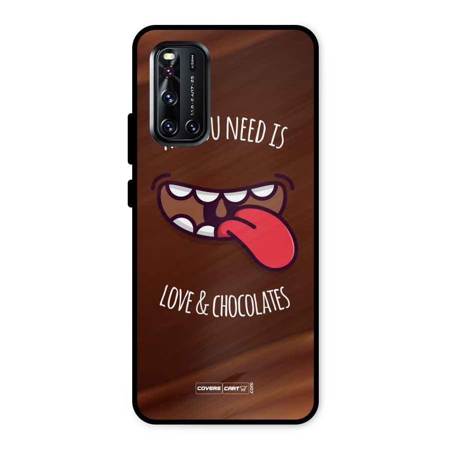 Love and Chocolates Metal Back Case for Vivo V19
