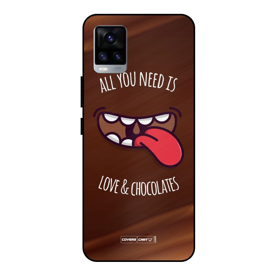 Love and Chocolates Metal Back Case for Vivo V20