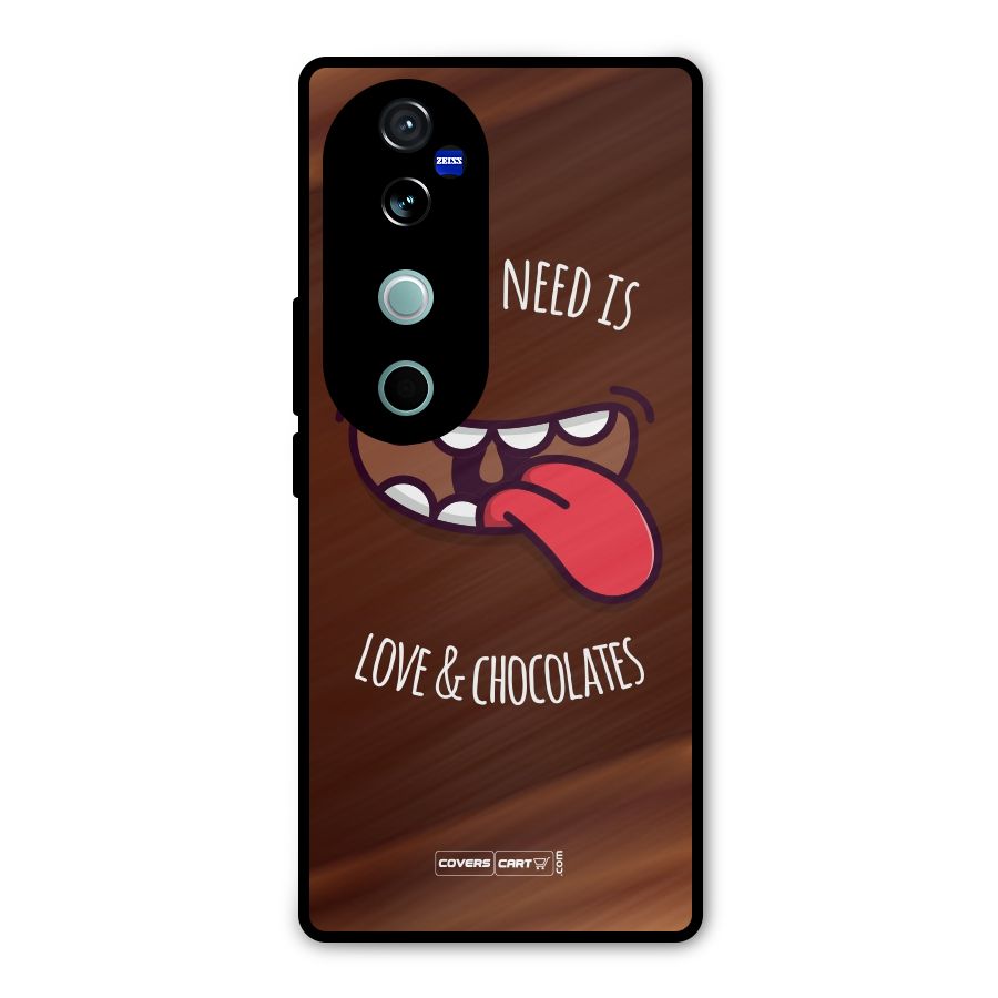 Love and Chocolates Metal Back Case for Vivo V40